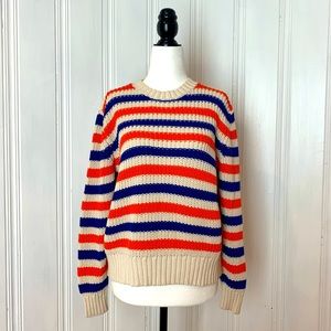 THE TINY BIG SISTER striped cotton sweater
